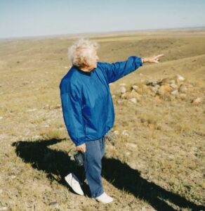 Velma Booker Empress Historian, Giving Tour on Roy Rivers Medicine Wheel
