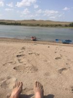 Beach time on the river