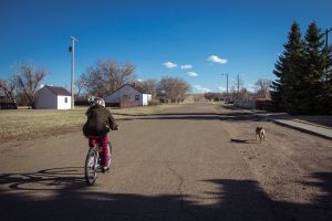 Donna on bike