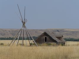 Homestead and teepee