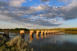 Old Train Bridge by Dana, South Saskatchewan River