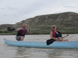 Canoeing on the South Saskatchewan River